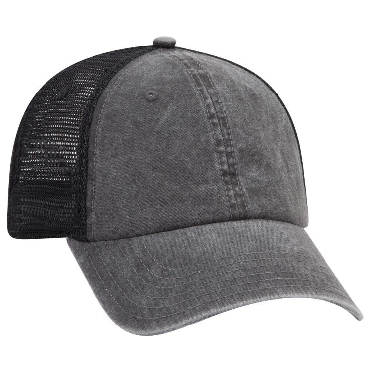 OTTO CAP® OTTO FLEX® Fitted 6 Panel Low Profile Mesh Back Trucker Hat 24