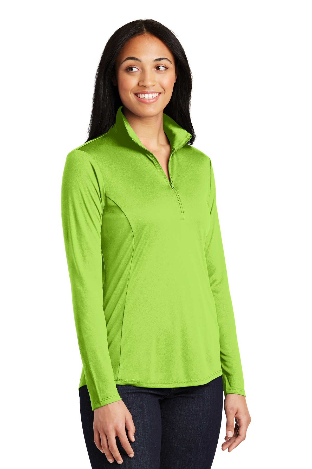 Sport-Tek Women's PosiCharge Competitor 1/4-Zip Pullover. LST357, custom hoodie or sweatshirt with logo imprint 14