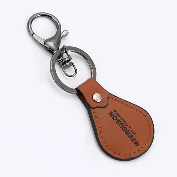 Teardrop Leather Keyring 1
