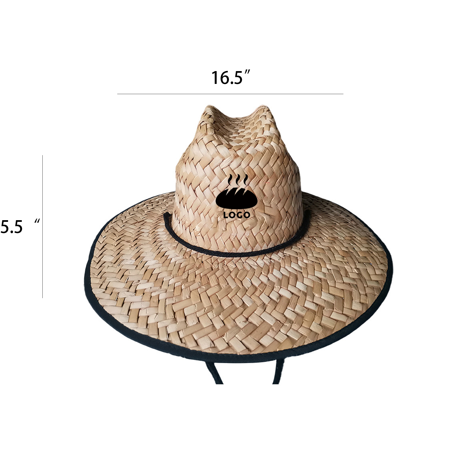 MOQ 50PCS Hand-knitted patch straw hat 3