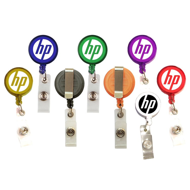 Round 24" retractable badge holder 1