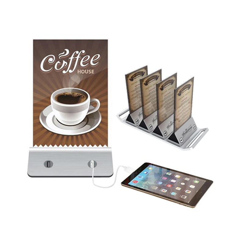 10000mAh table stand holder advertising cafe restaurant menu power bank 1