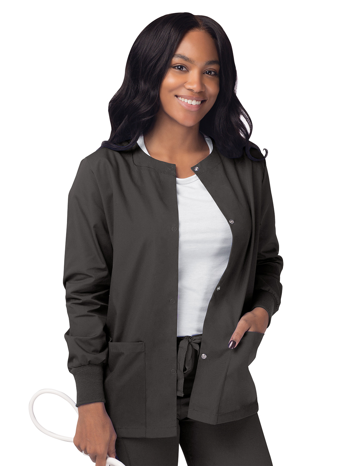 Adar - Sivvan - Women's Warm-Up Snap Close Jacket 18