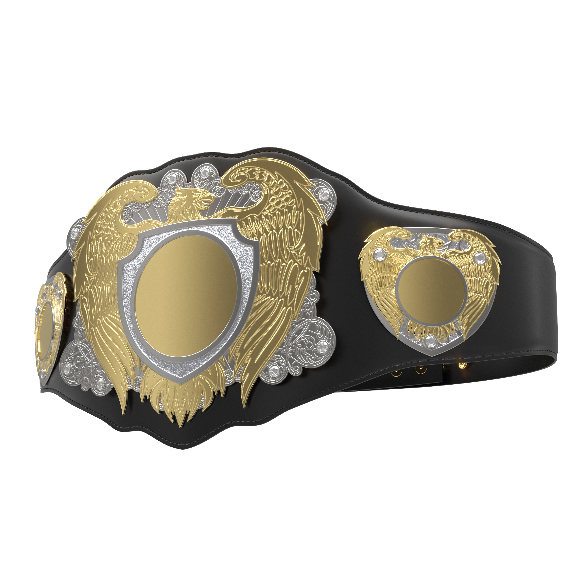 Express Vibraprint® Legion Award Belt w/ Black Leather 13