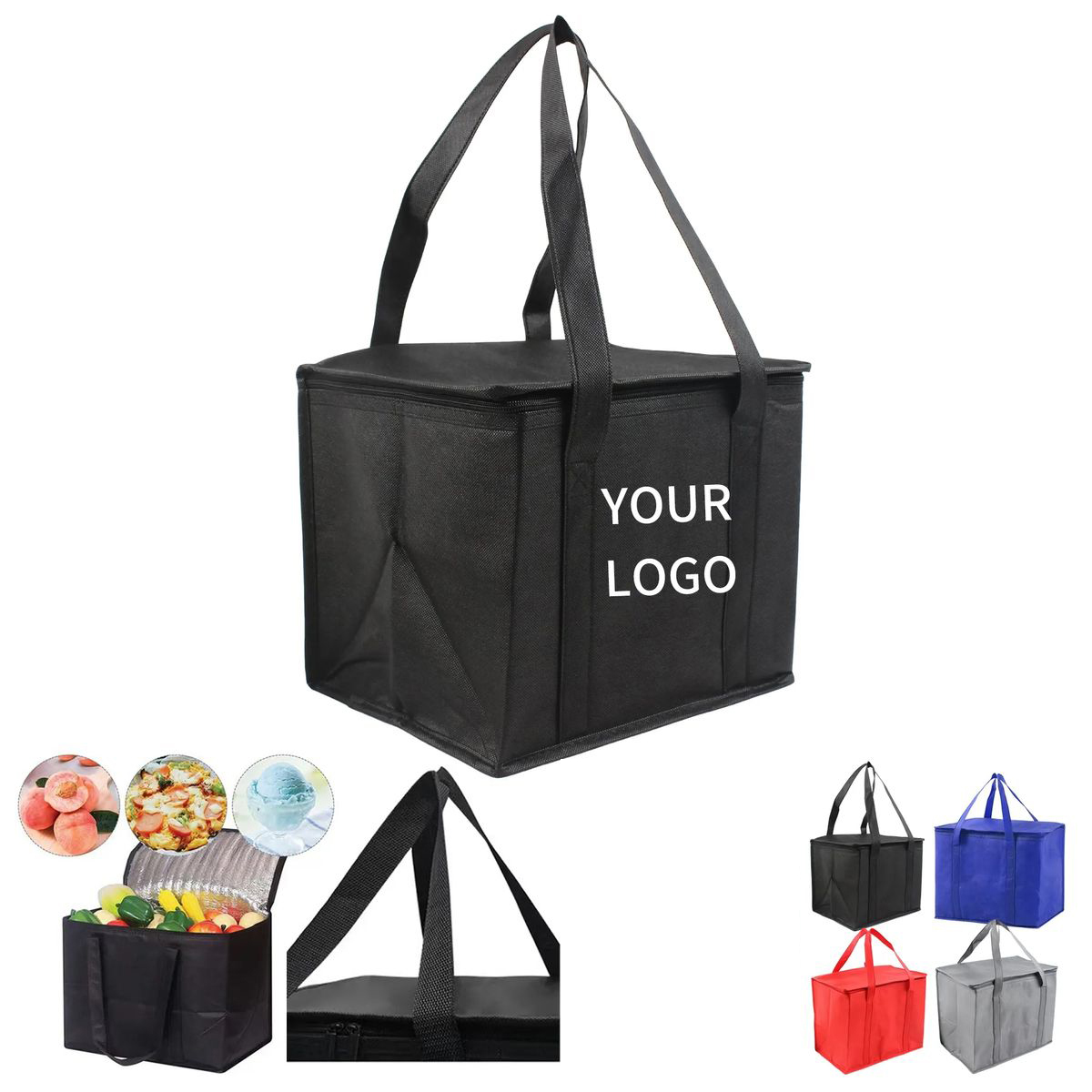 Durable Insulated Grocery Tote with Carry Handles 2