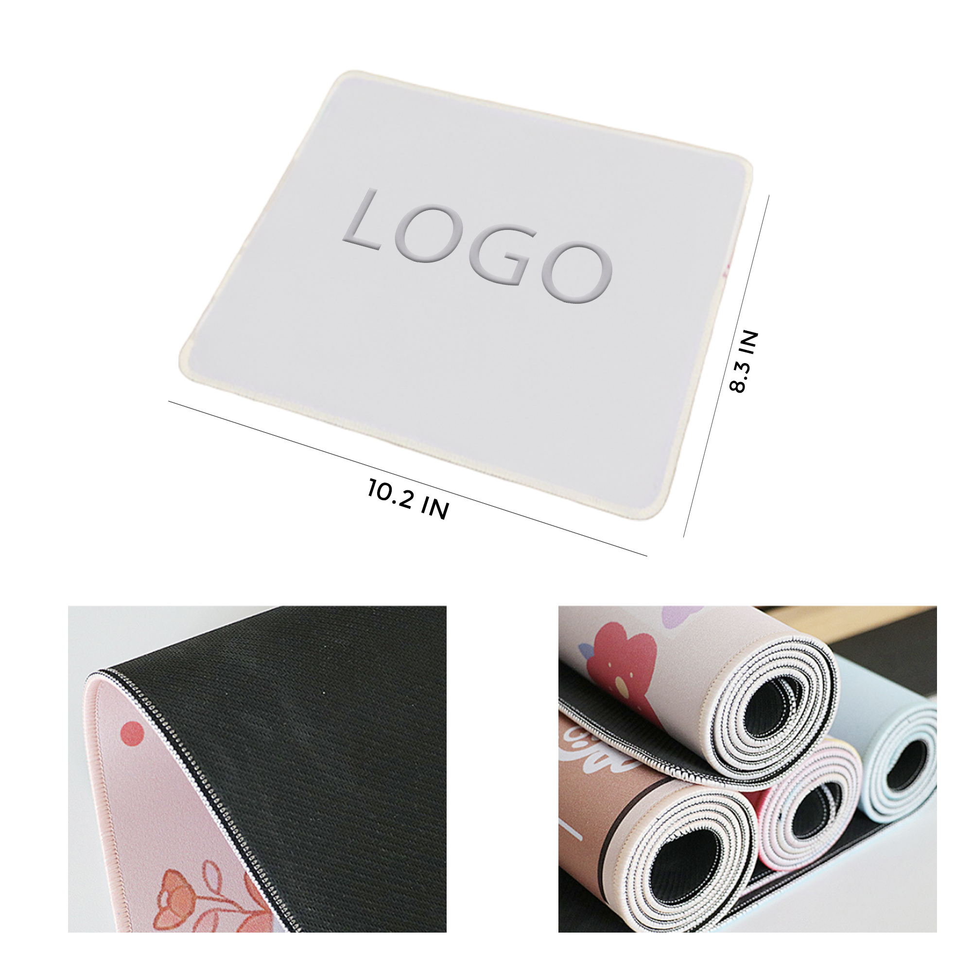 MOQ 50 Pcs Neat Edge Locked Mouse Pad 2