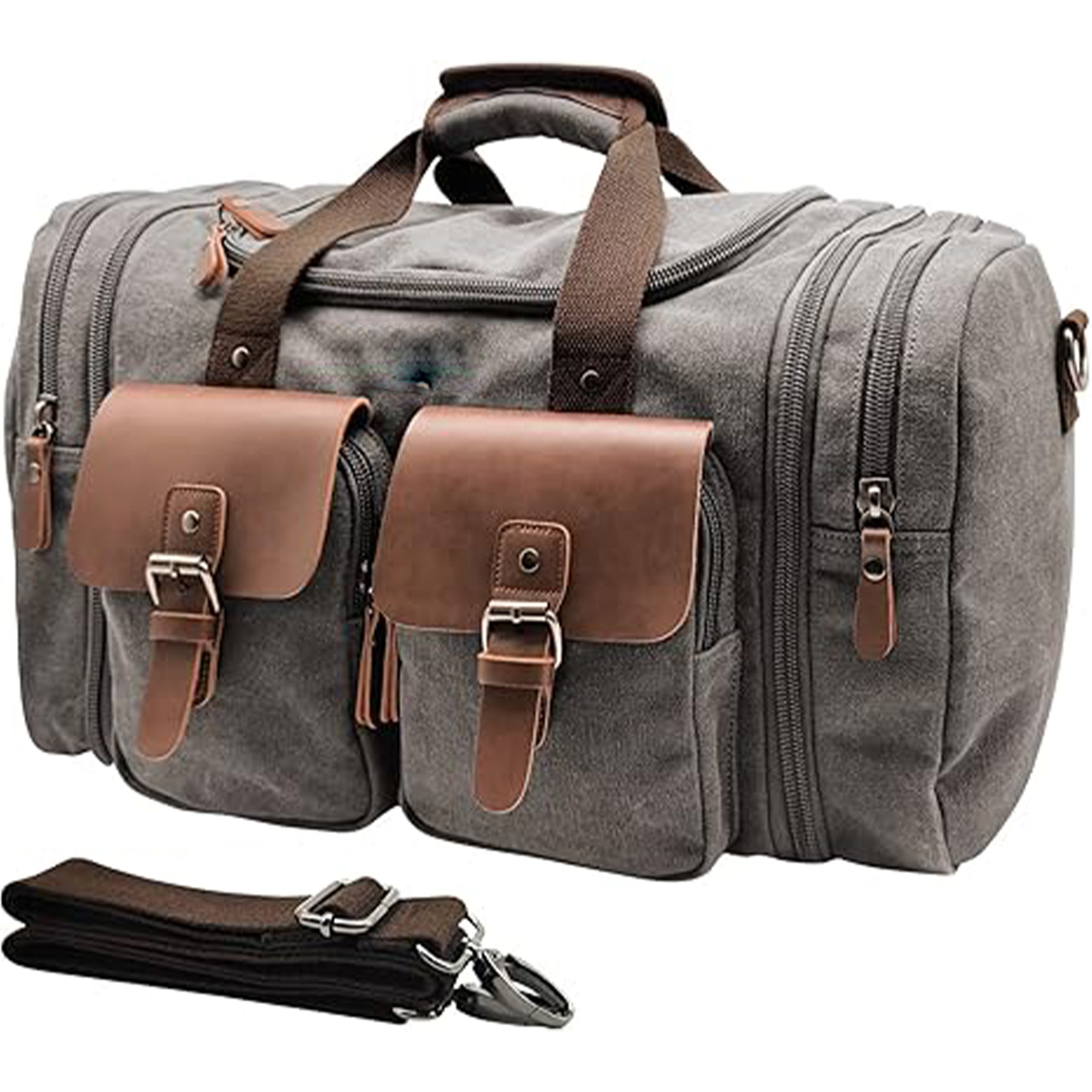 Hand Held Crossbody Canvas Luggage Bag 8