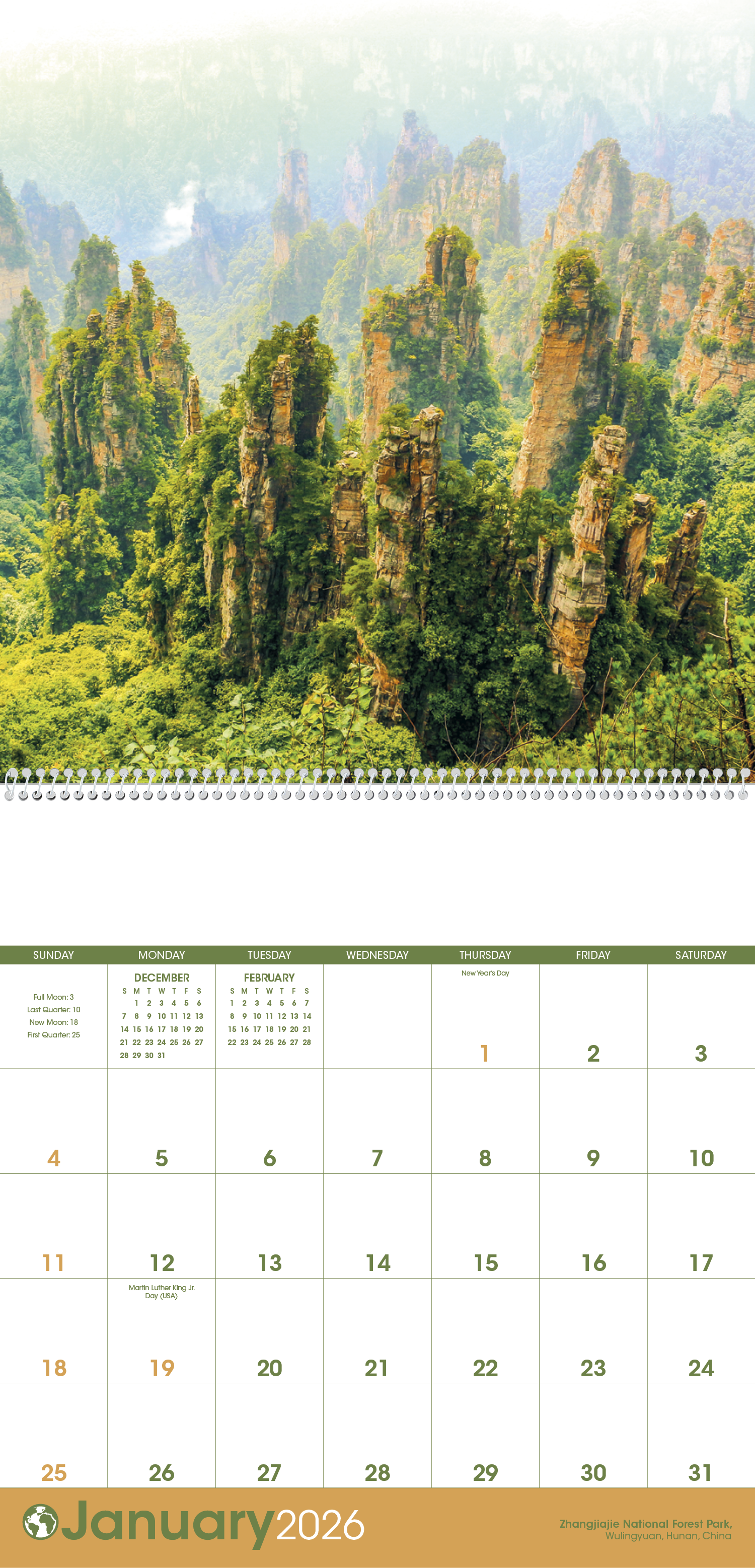 Triumph® Calendars World Scenic Calendar 3