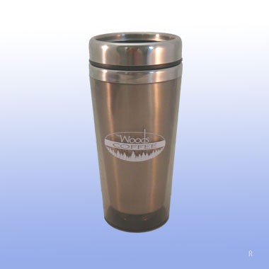 16 OZ GRAY TRANSLUCENT TUMBLER W/ SPILL PROOF LID 2