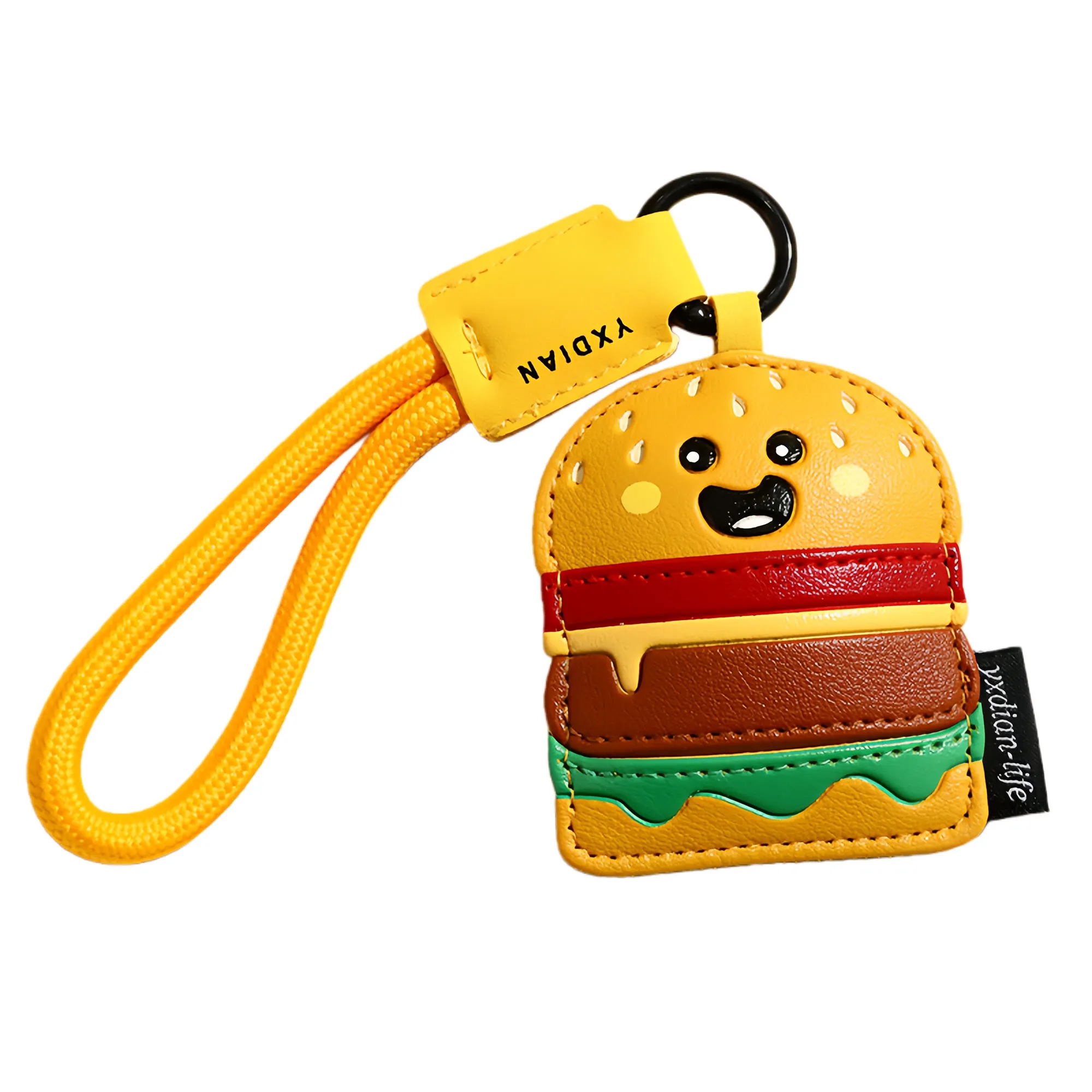 Creative Food Shaped PU Leather Keychain 4