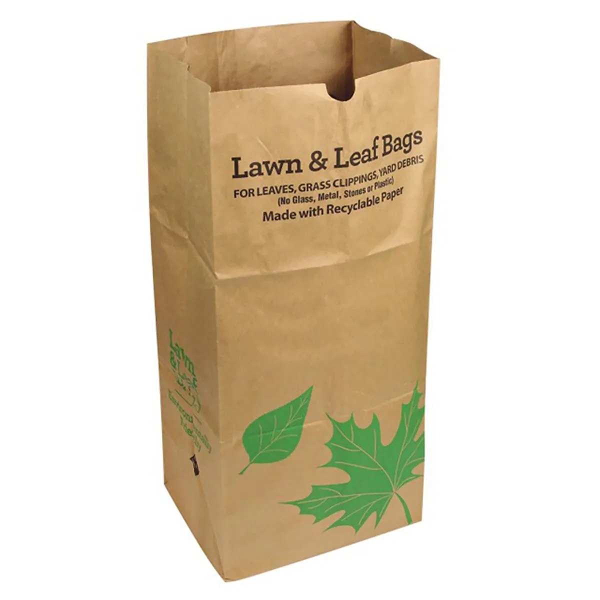 30 Gallon Kraft Lawn Leaf Bag Eco-Friendly Large Trash Pouch 2