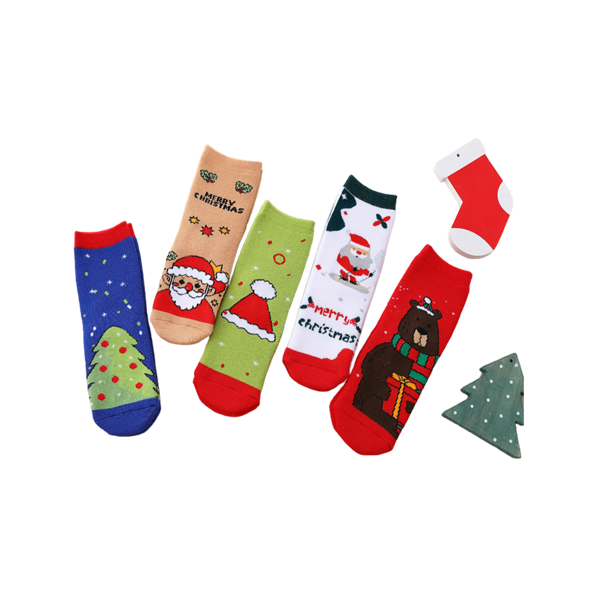 Cotton Children's Warm Christmas Socks 17
