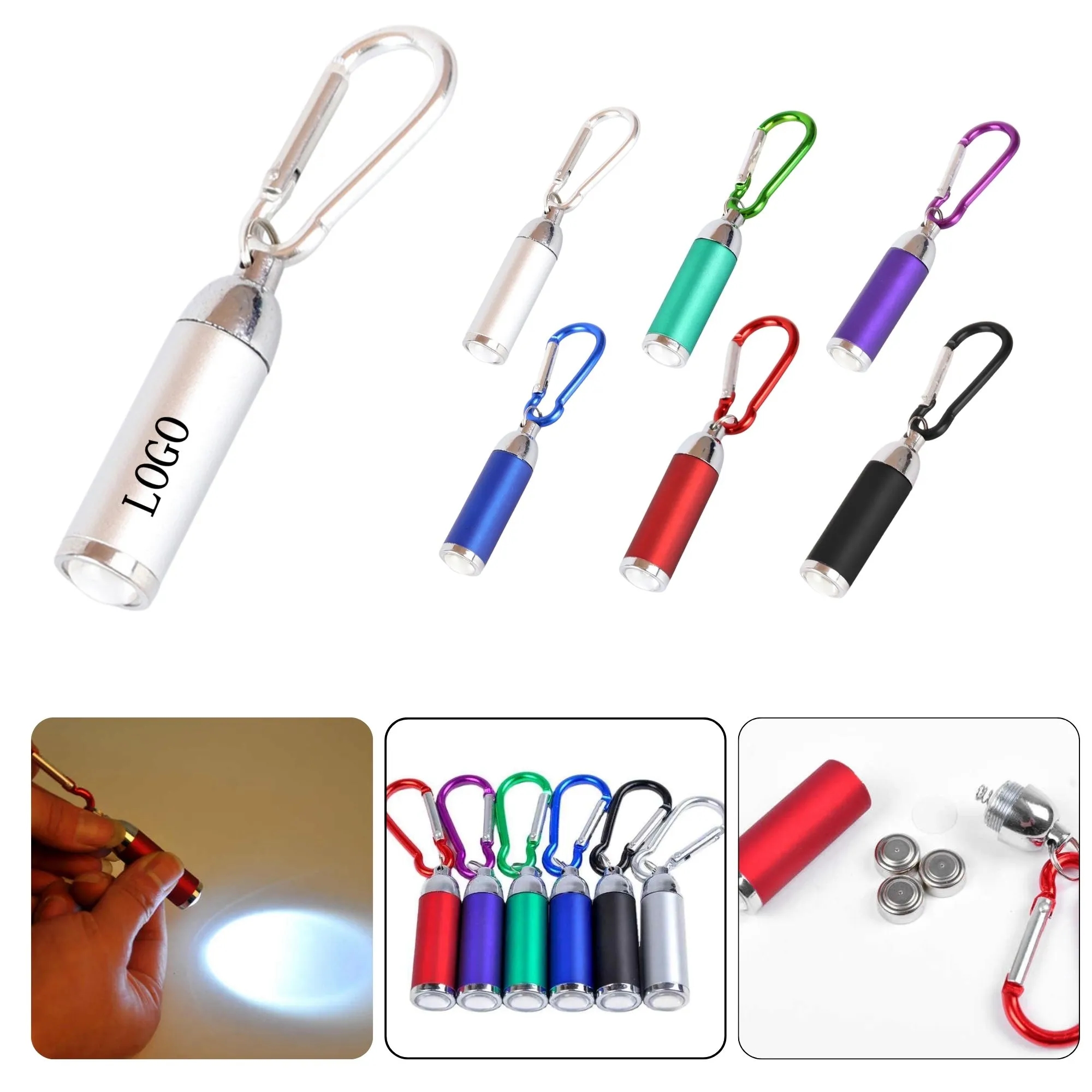 Portable Mini LED Flashlight Keychain 5