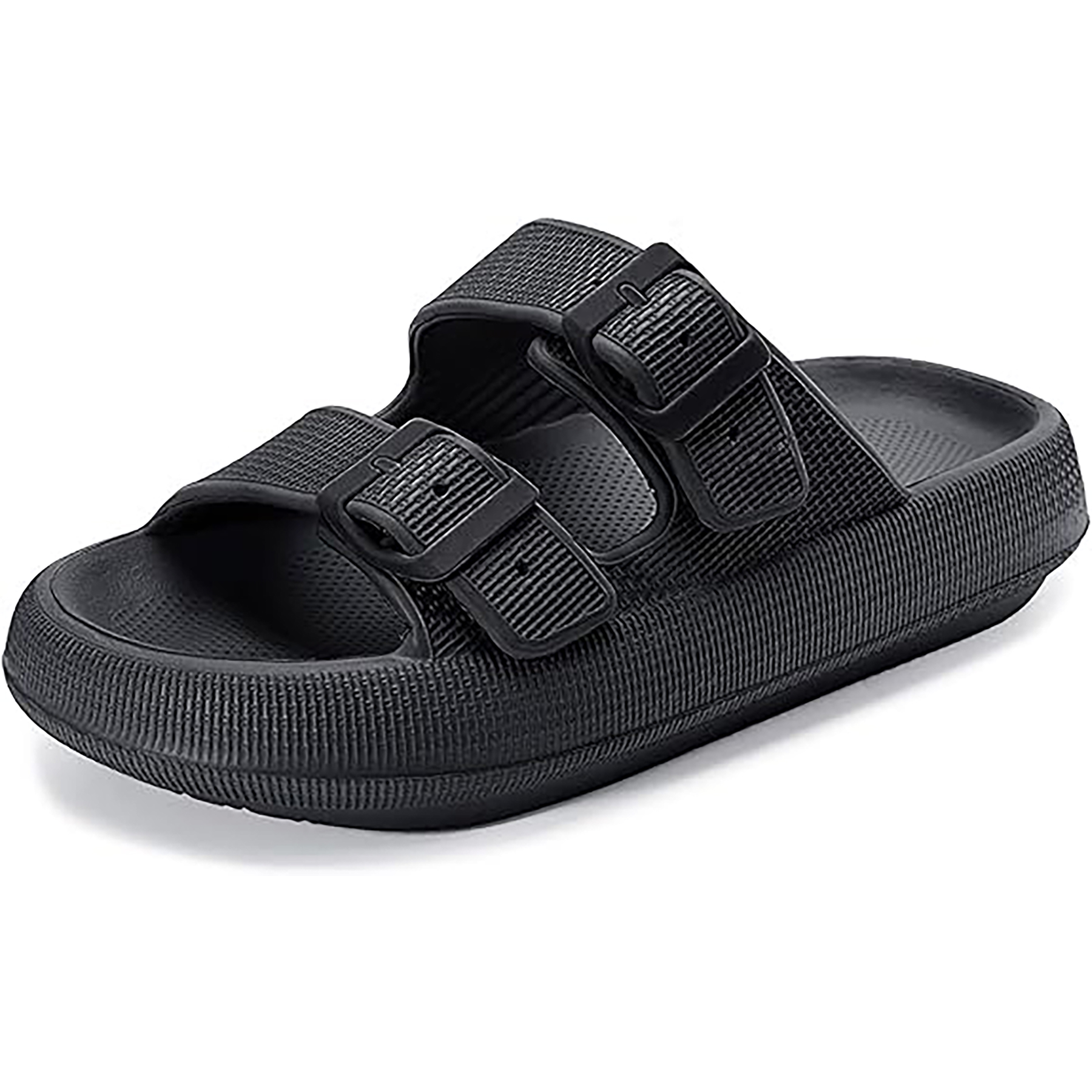 EVA Double Buckle Adjustable Flat Sandals 15