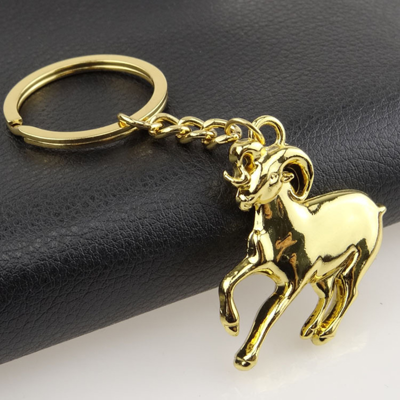 Creative Metal Goat Key Chain 5