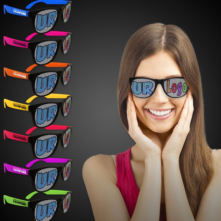 Custom Neon Billboard Sunglasses, printed lenses glasses 2