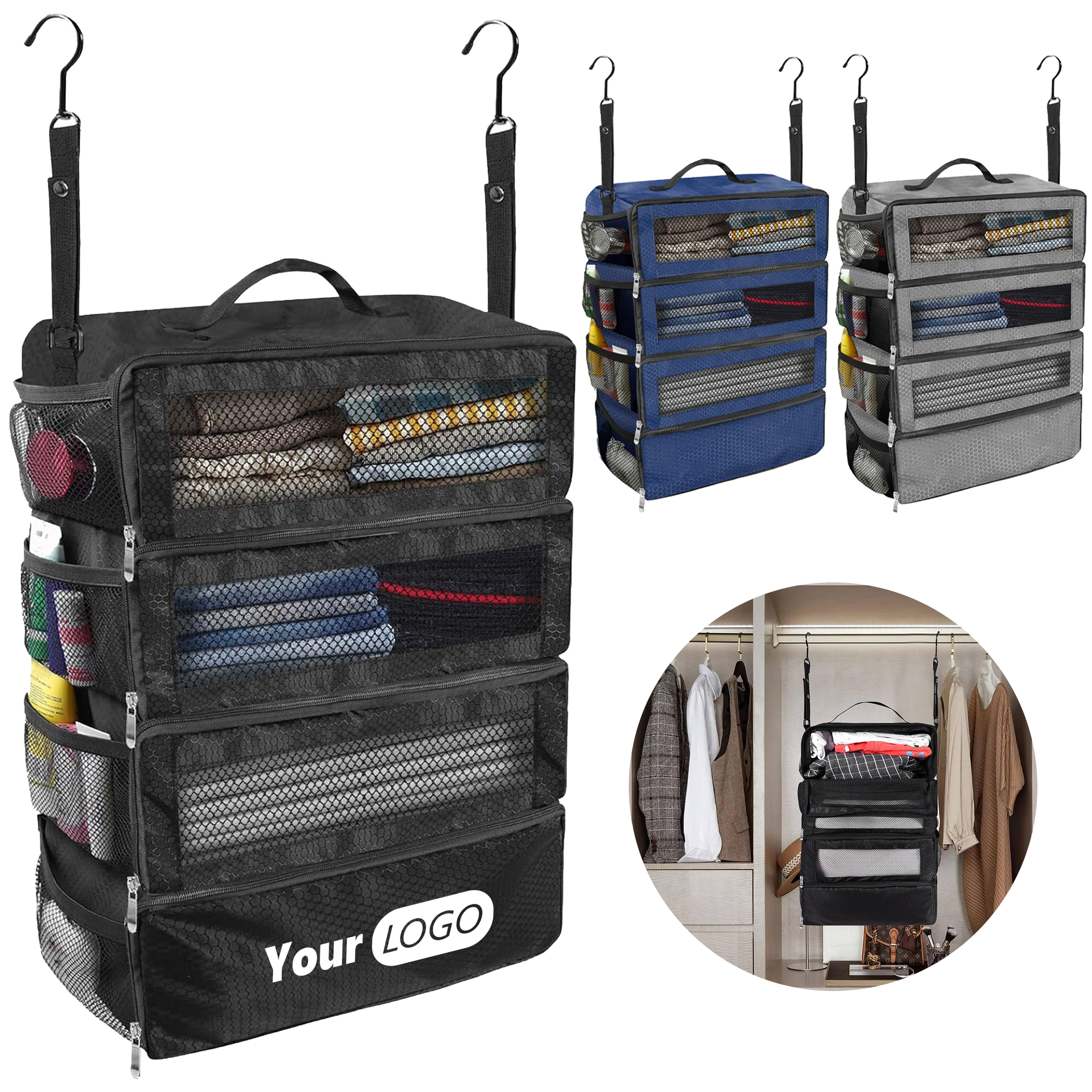 Oxford Hanging Foldable Clothing Storage Bag 5