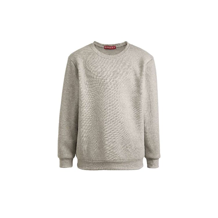 Kids Fleece Crew Neck Sweatshirts - Size 4 Light Gray, custom hoodie or sweatshirt with logo imprint 2