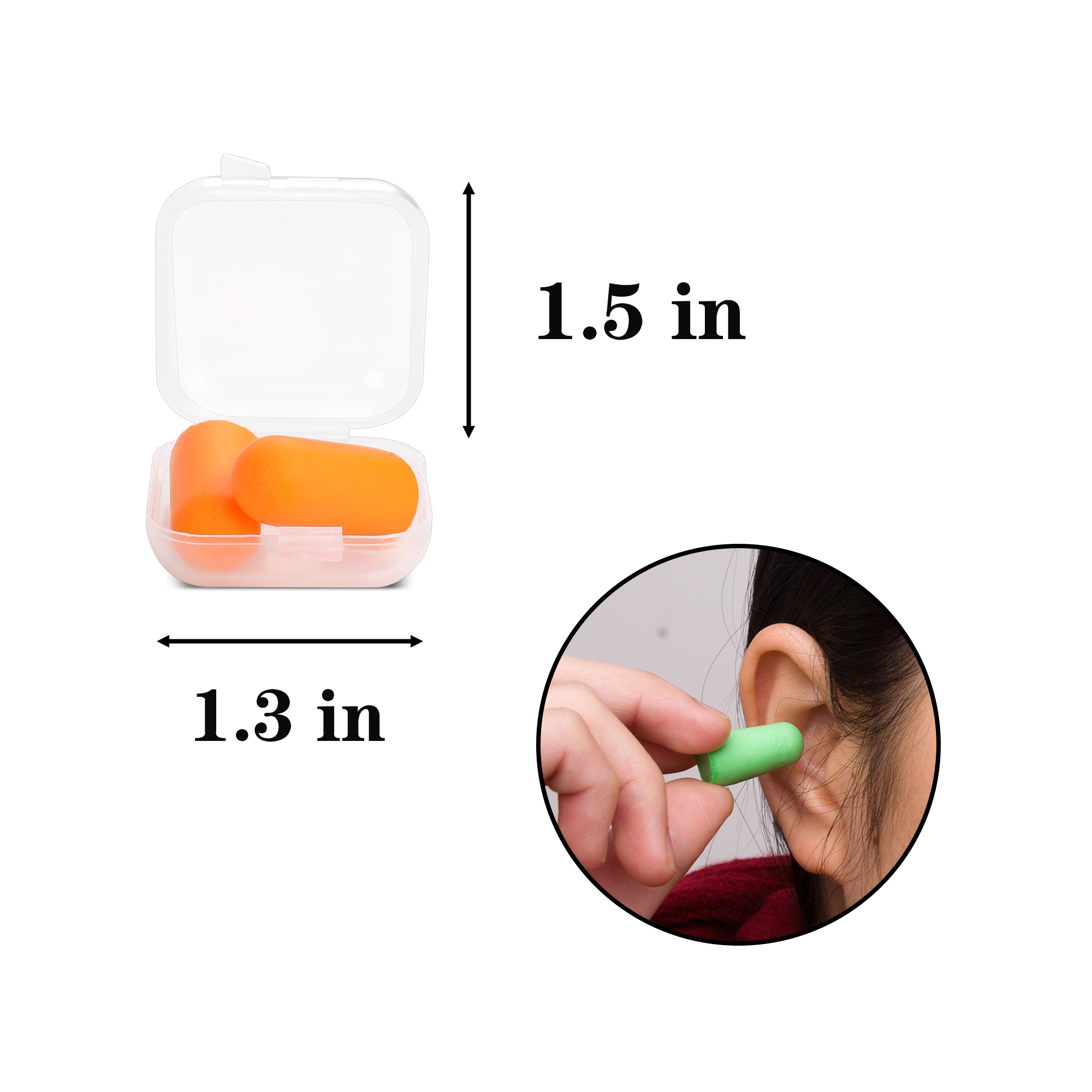 Sleep Soundproofing Foam Earplugs 3