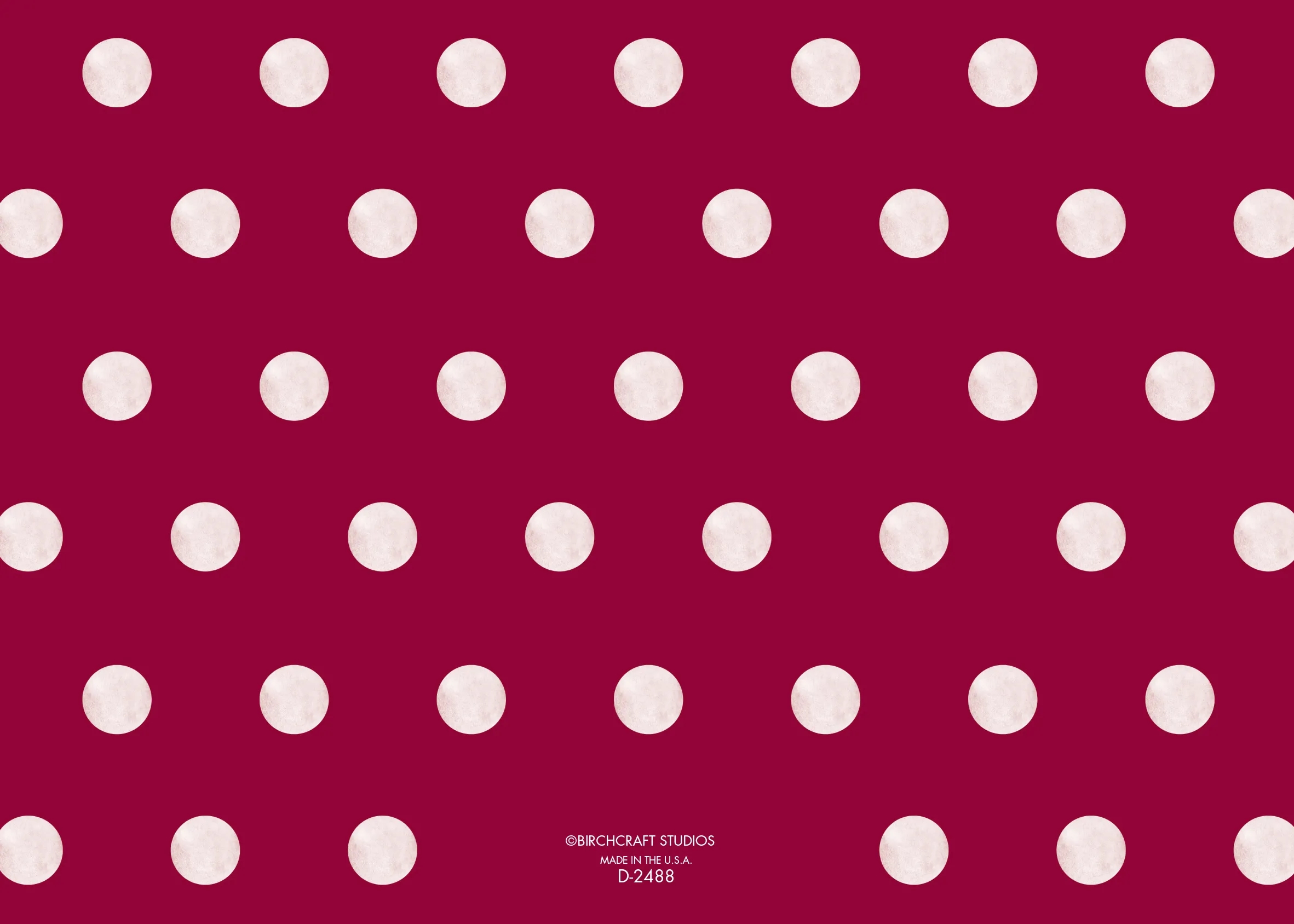 Burgundy Banners & Dots Holiday Photo Card 3