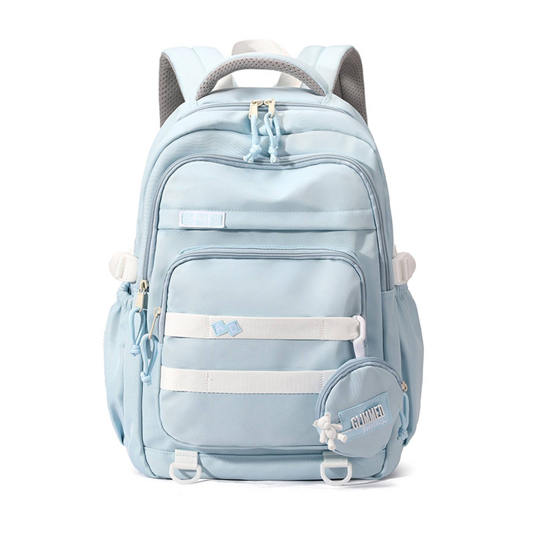 Nylon Travel Laptop Backpack College Bookbag 5