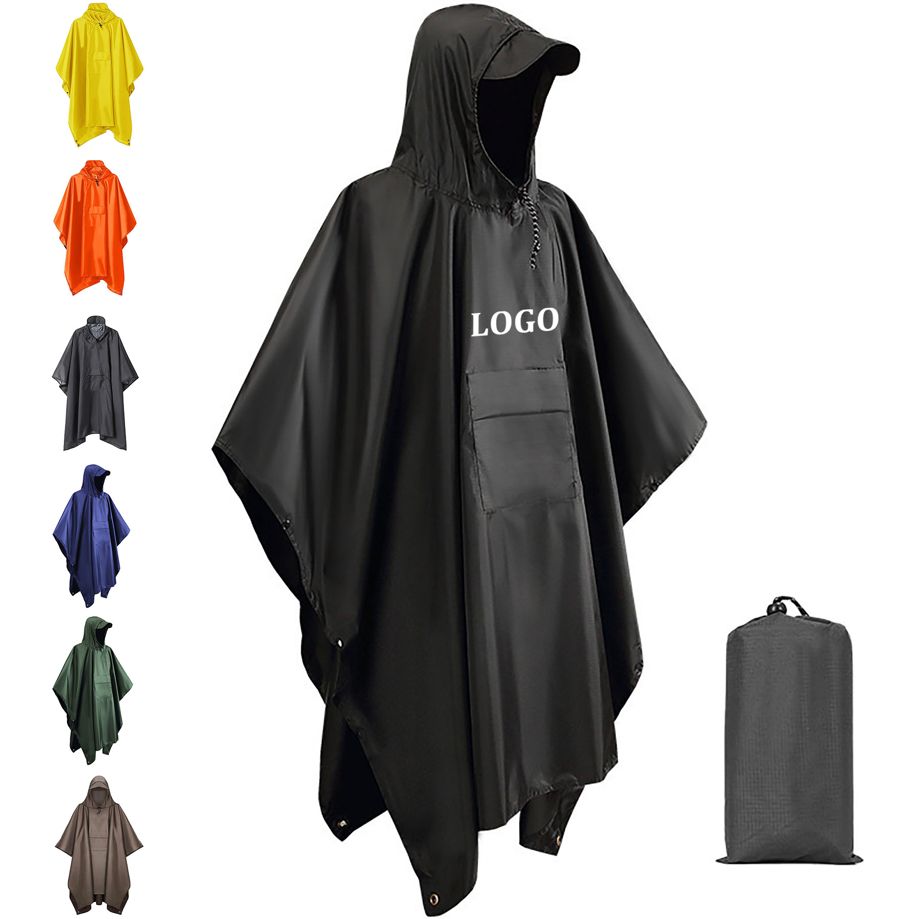 Hooded Rain Poncho 5