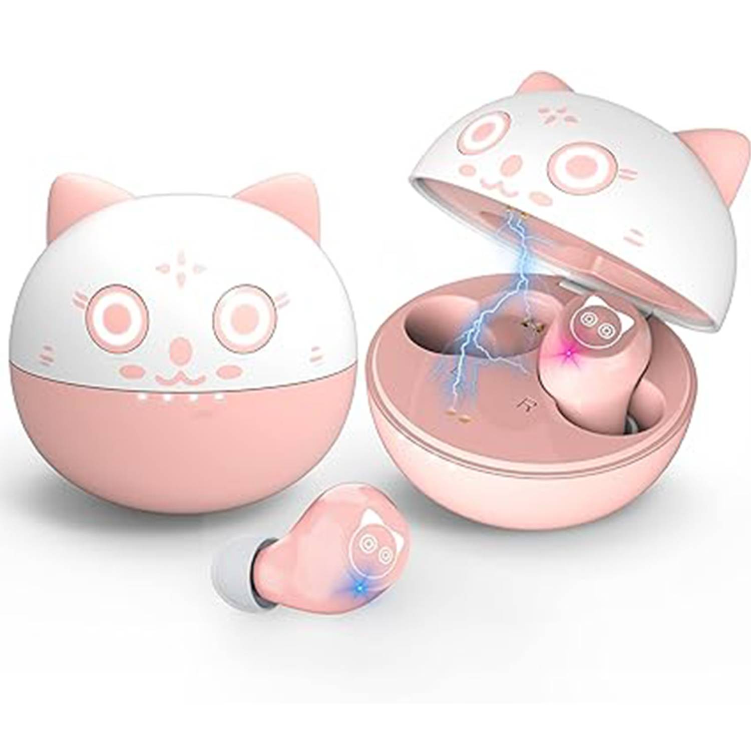 Bluetooth Kids Earbuds Pink Wireless for Girls 7
