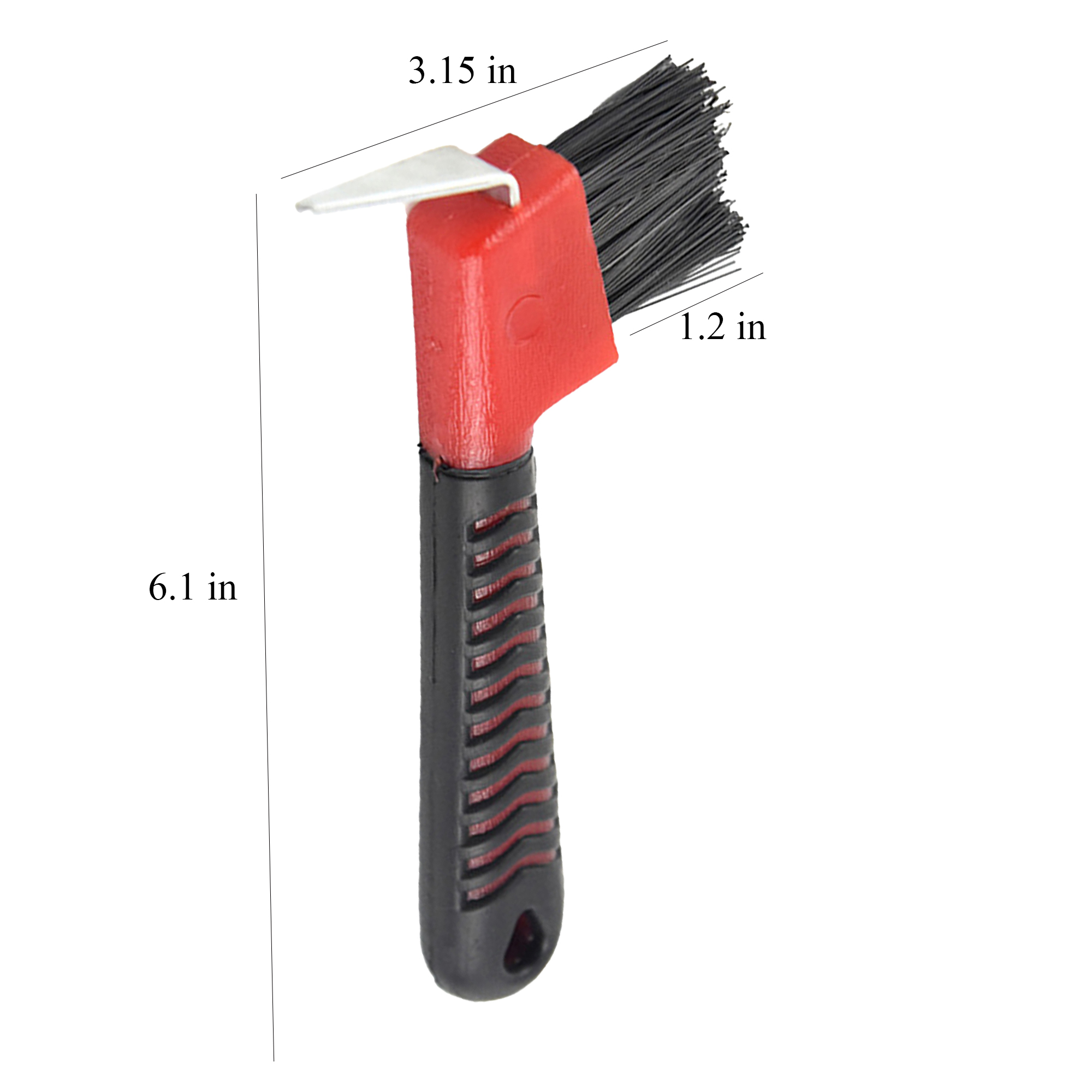 Grid-Wrapped Horse Hoof Brush 2