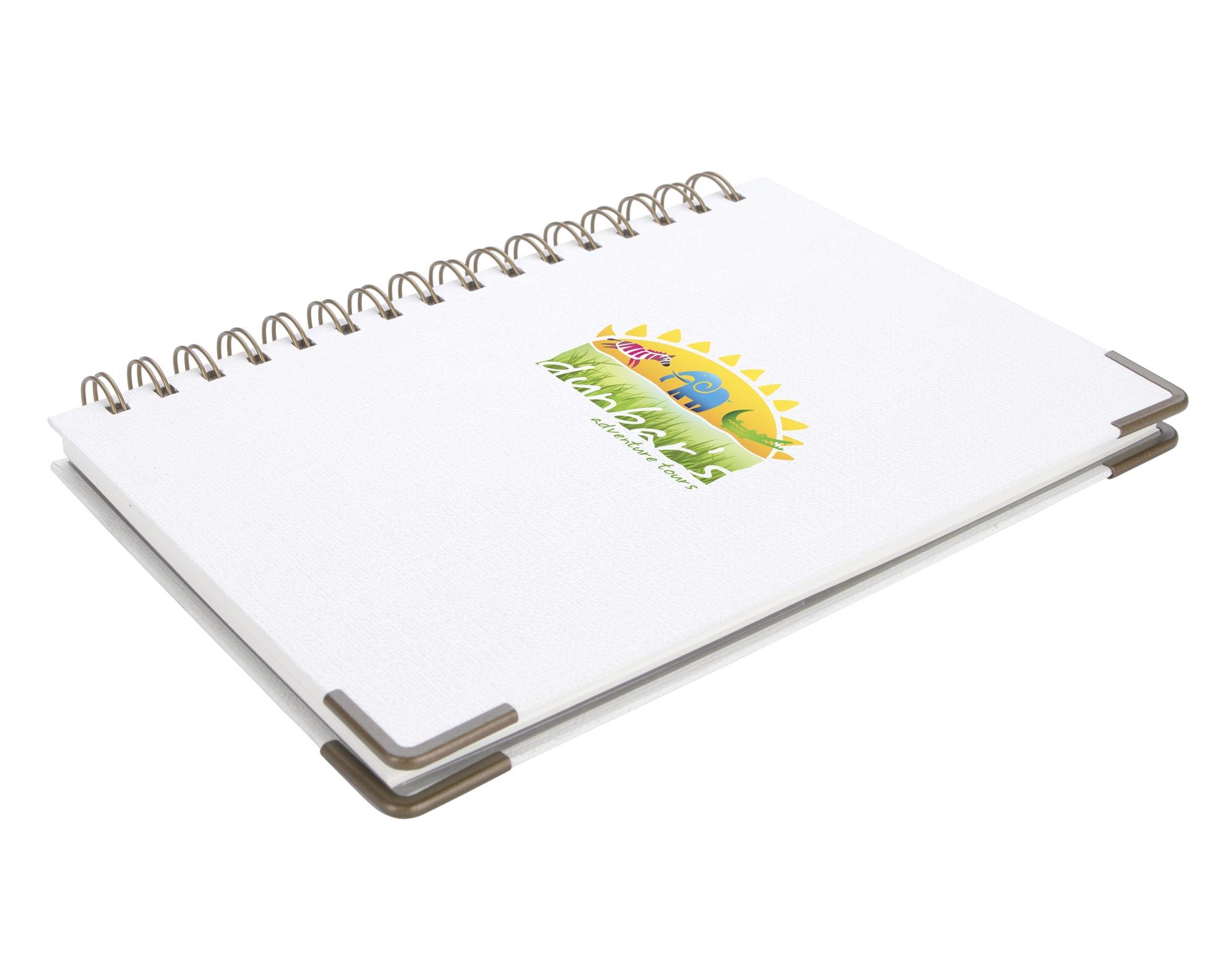 Good Value™ Woven Paper Hardback With Metal Accents Notebook 8