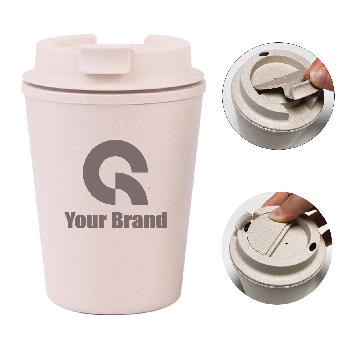 11oz Coffee Ground Wheat Straw Water Coffee Cup 6
