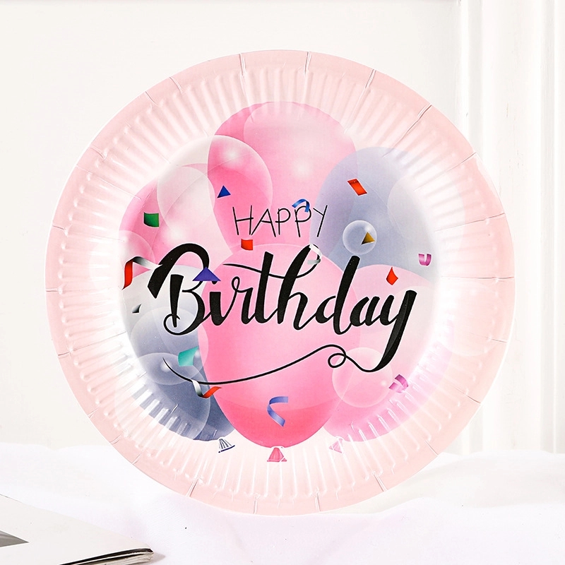 Custom 7" Disposable Party Picnic Salad Dessert Paper Plate 1
