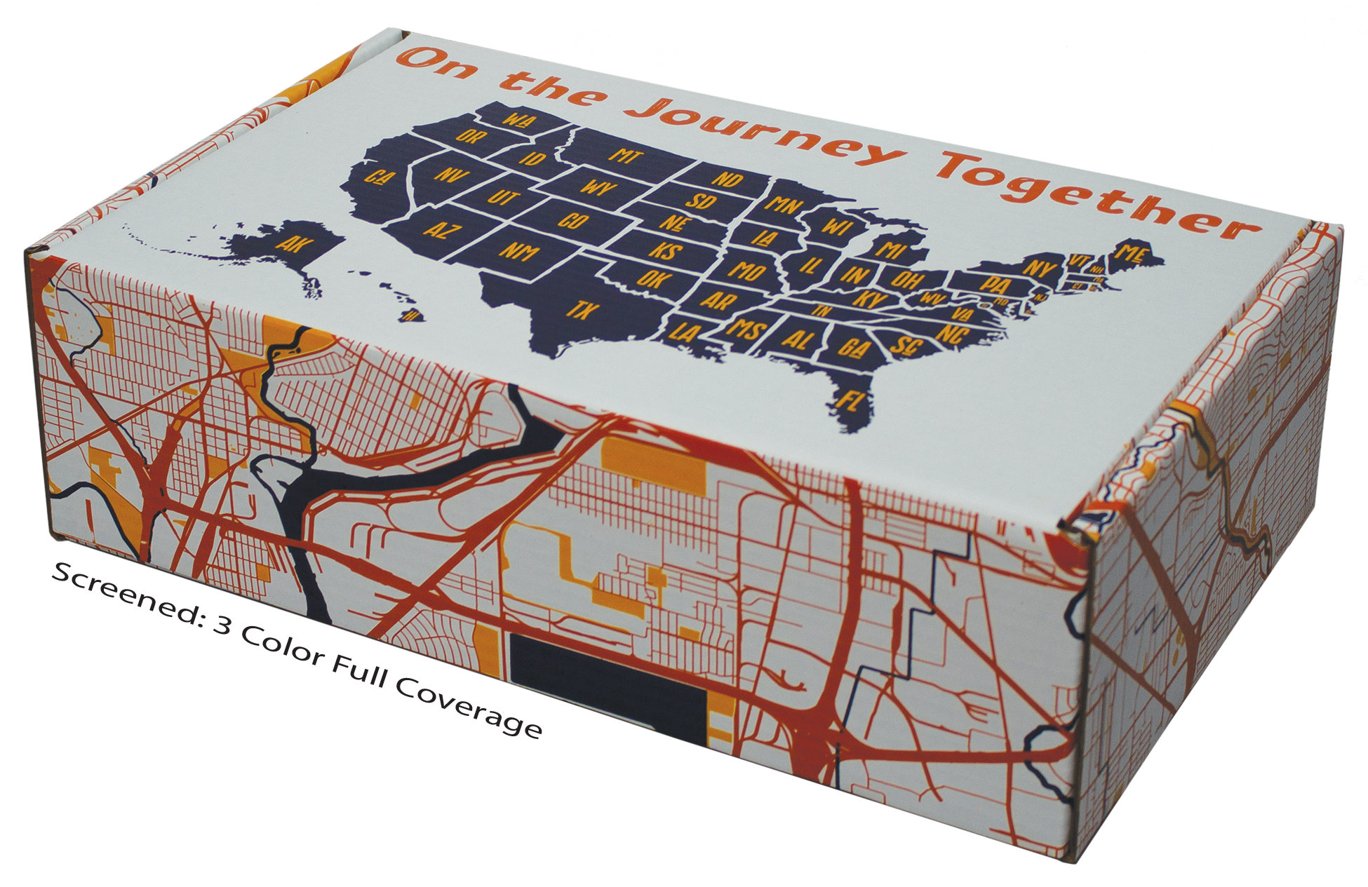 16" X 10" X 5" - B-Flute Outside Tuck Box 1
