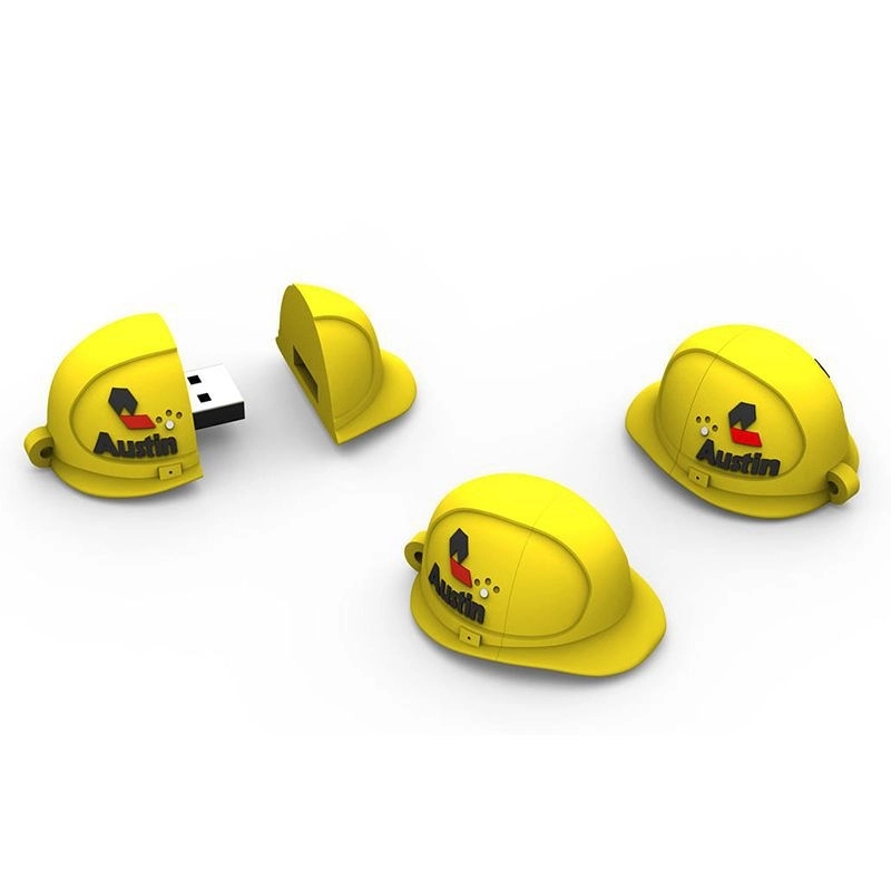 3D Safety Helmet Shape USB Flash Drive 2