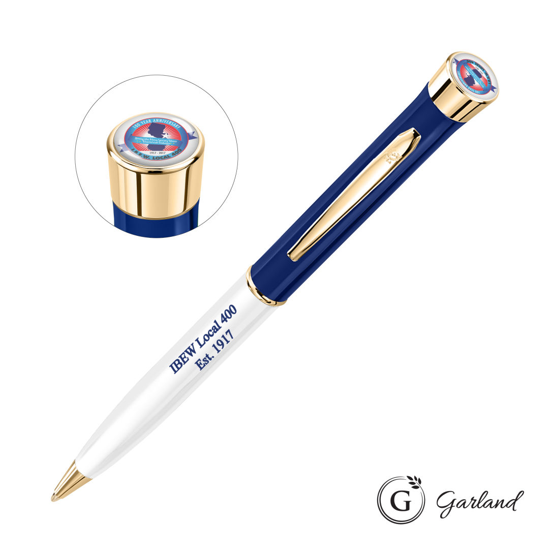Garland® Patriot Custom Ballpoint Twist Pen - Gold Accent 15