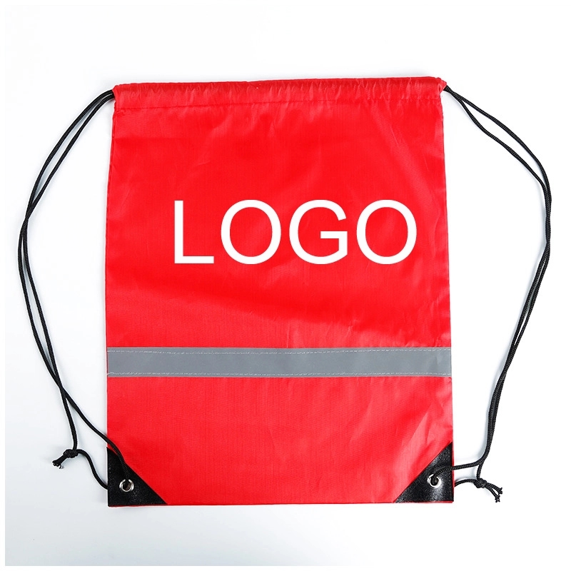 Promotional Polyester Reflective Drawstring Bag 5