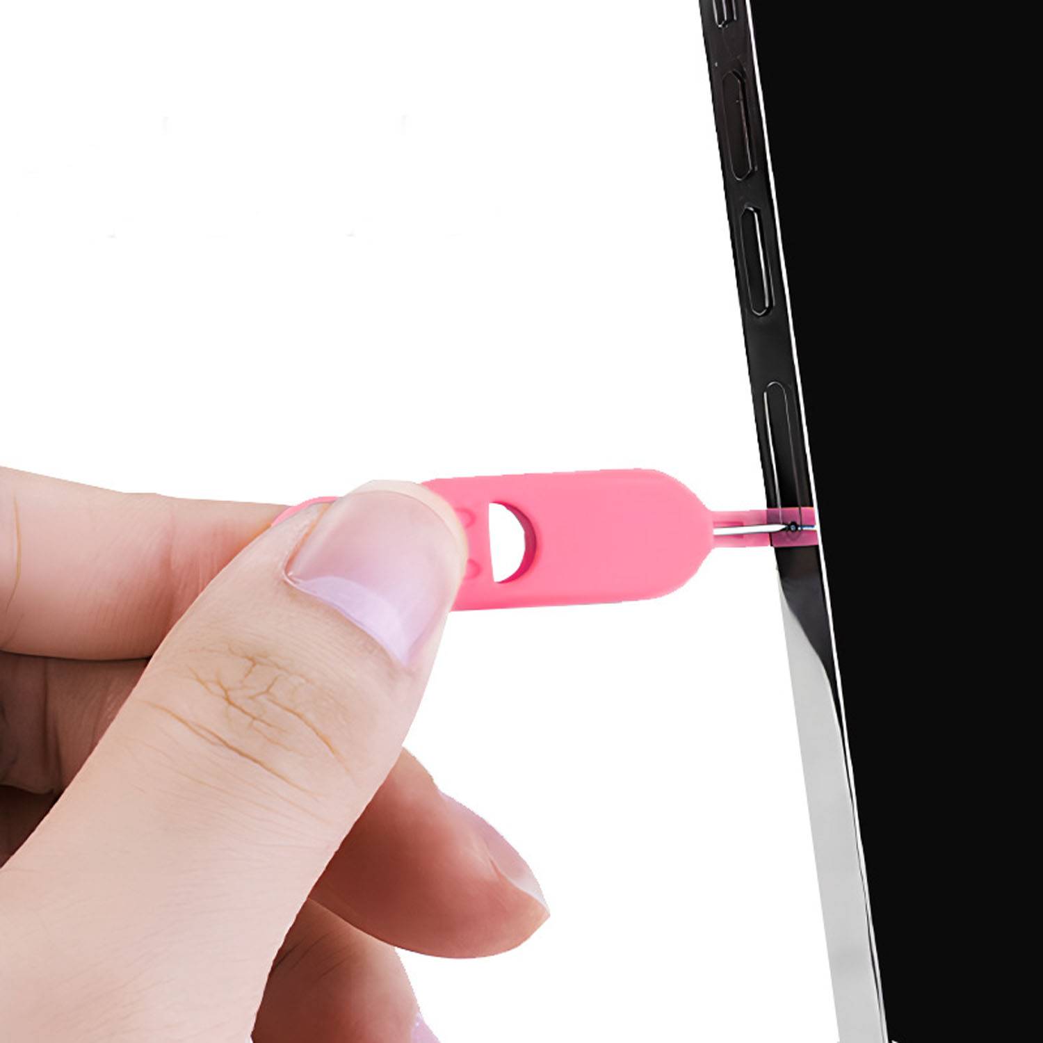 Portable Durable Silicone Covered SIM Card Ejector Tool 8