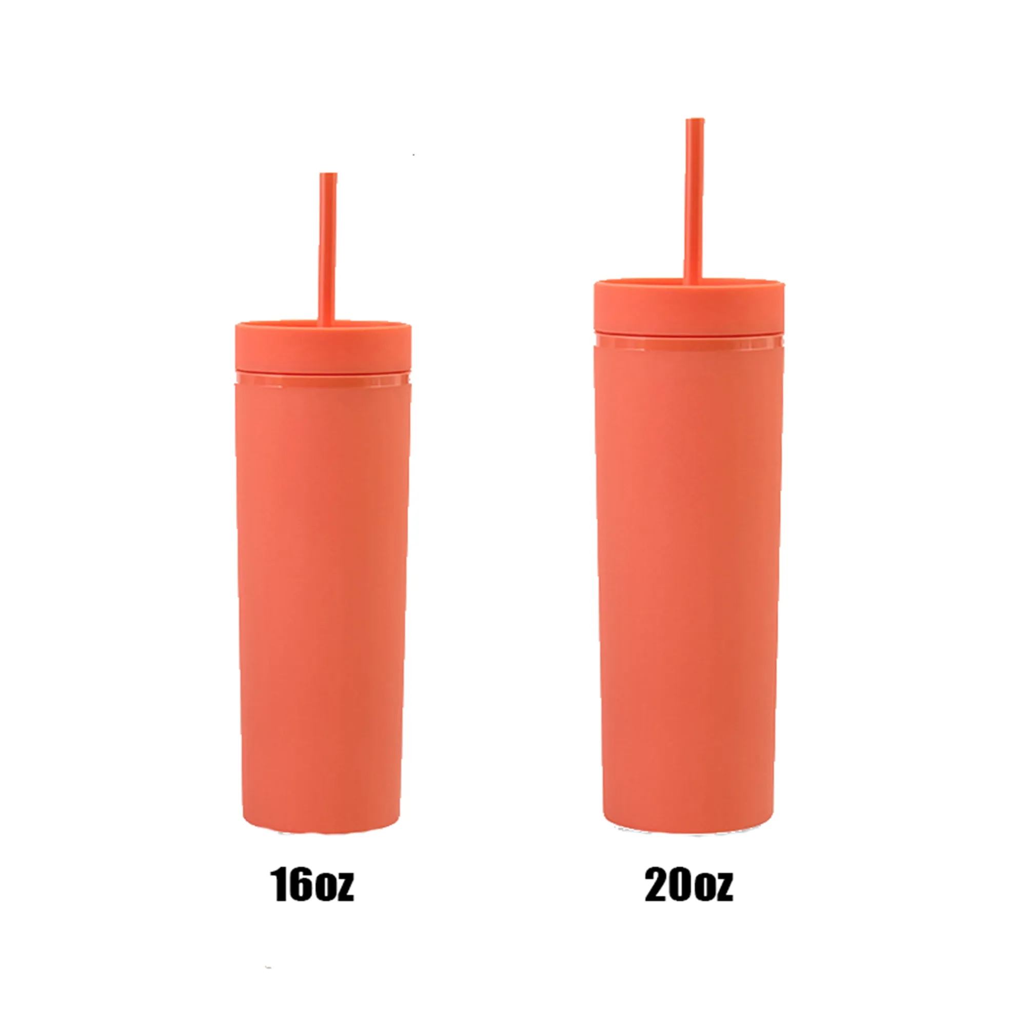 BPA Free Matte 16oz Double Wall Acrylic Plastic Tumbler 4