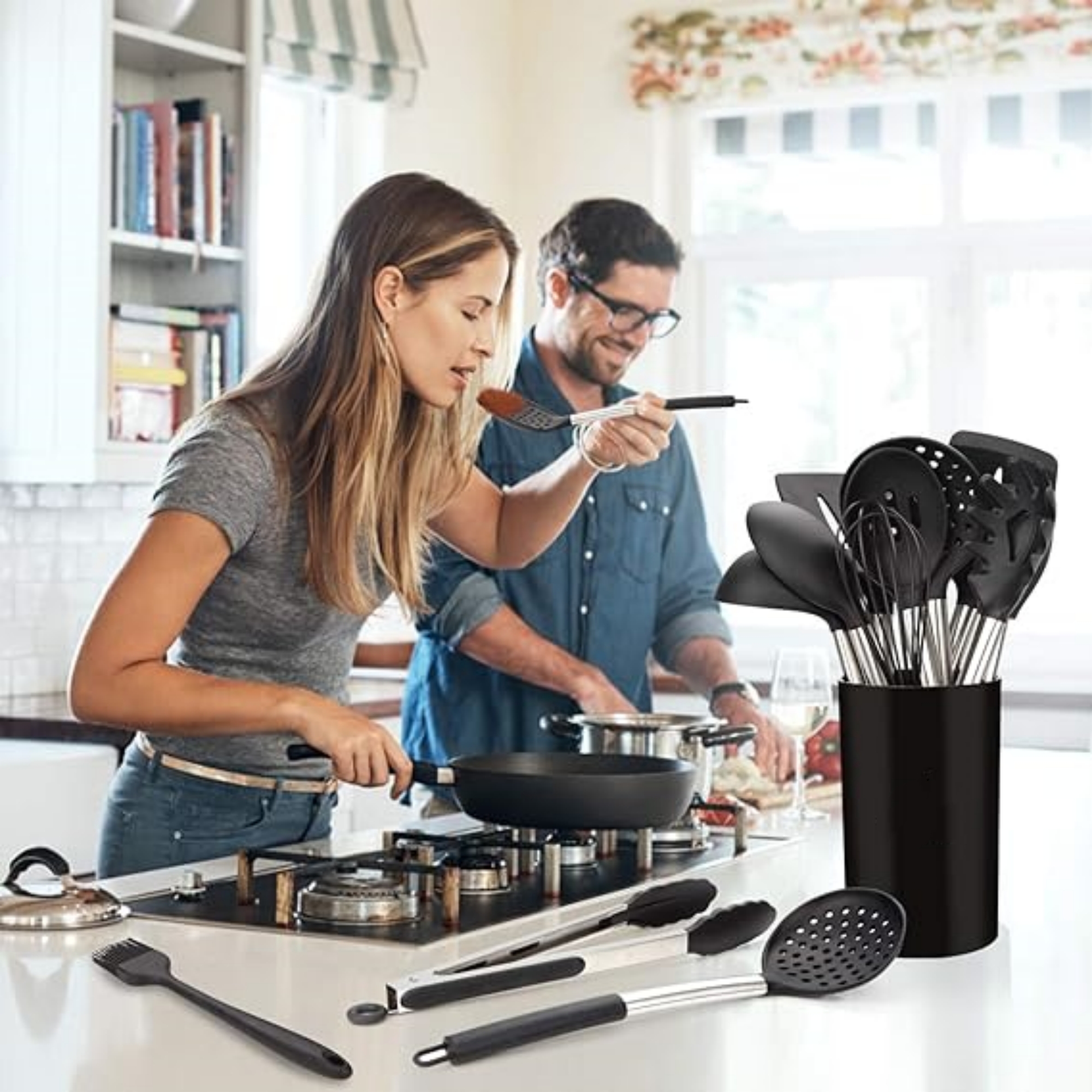 15 Pcs Silicone Kitchen Utensils Set 3