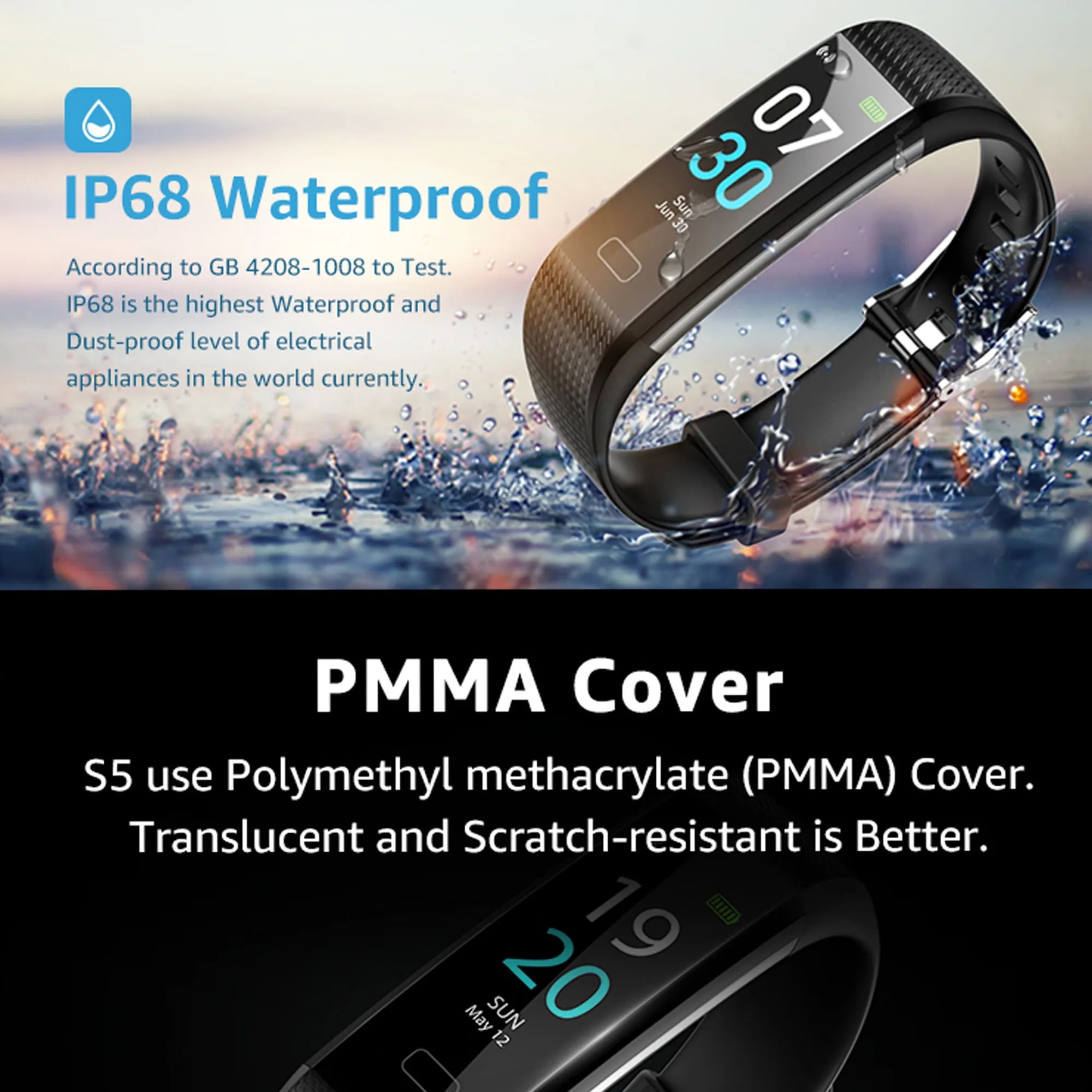Fitness Tracker Smart Watch 5