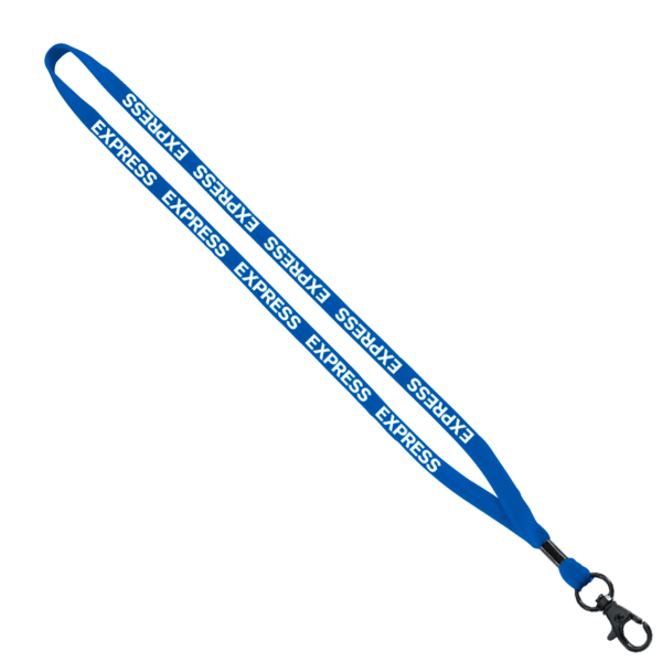 1/2" Cotton Lanyard with Metal Crimp & Split-Ring 51