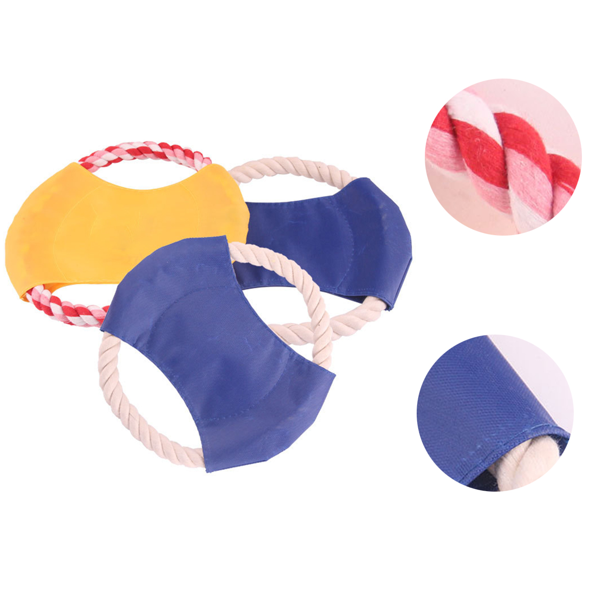 Dog Chew Toys Cotton Ropes Flying Discs 4