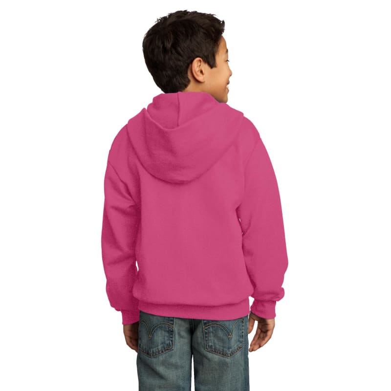 Port & Company - Youth Core Fleece Full-Zip Hooded Sweatshirt. 76