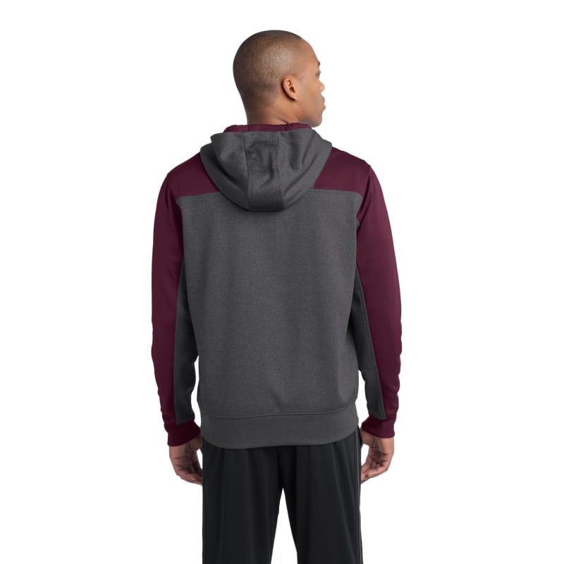 Sport-Tek Tech Fleece Colorblock 1/4-Zip Hooded Sweatshirt. 20