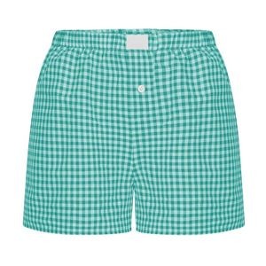 Womens Y2K Lounge Shorts Gingham Boxer Shorts 9