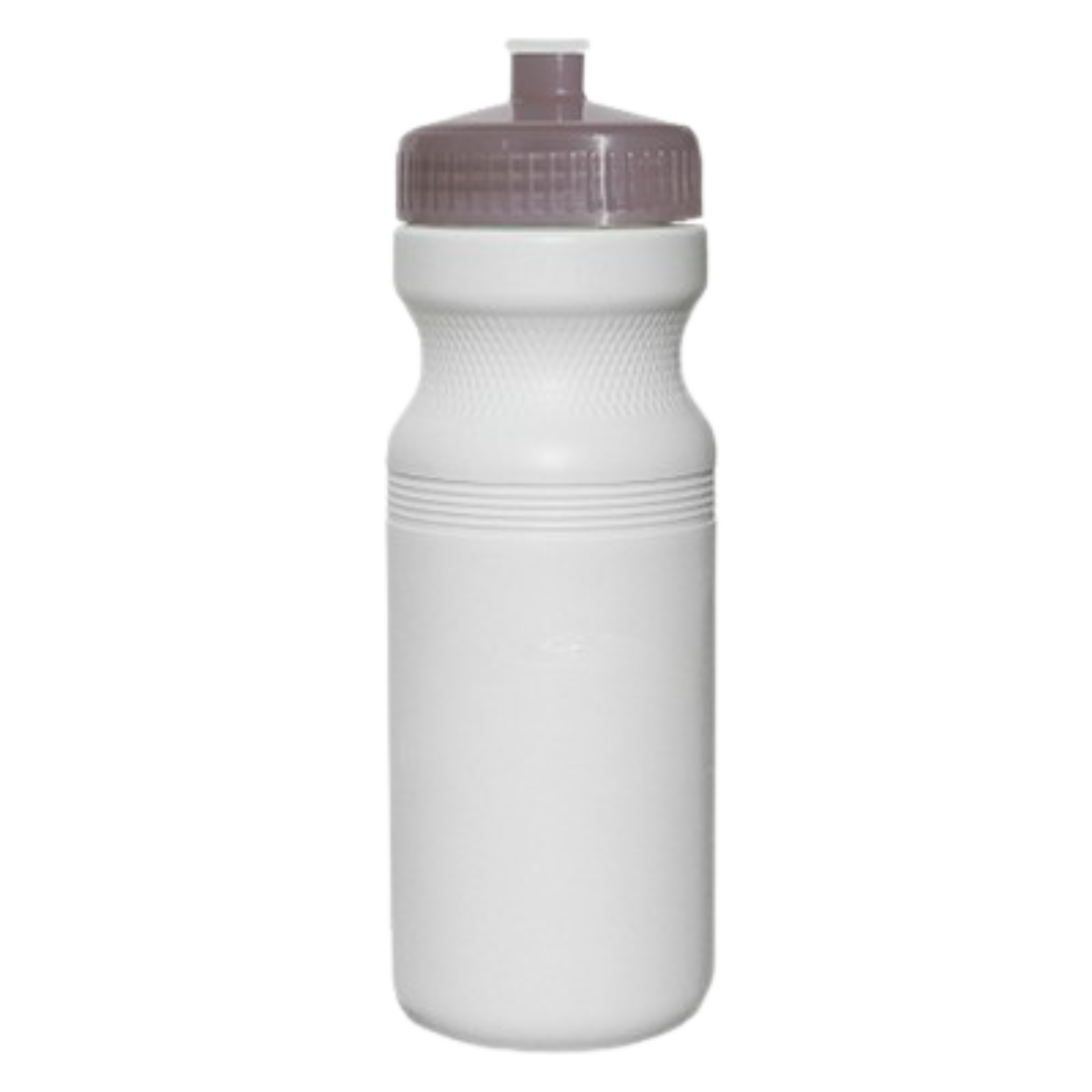 White 24 oz. HDPE Bike Style Sports Bottle with Push Pull Lid 3