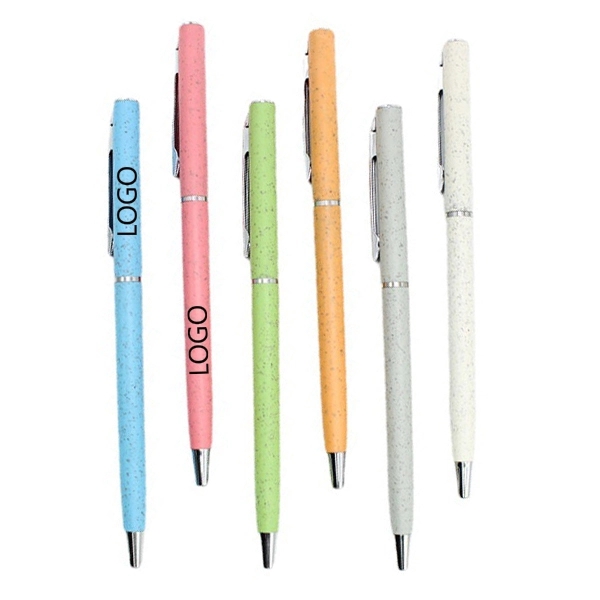 Ball pen in wheat straw fibre & ABS 2