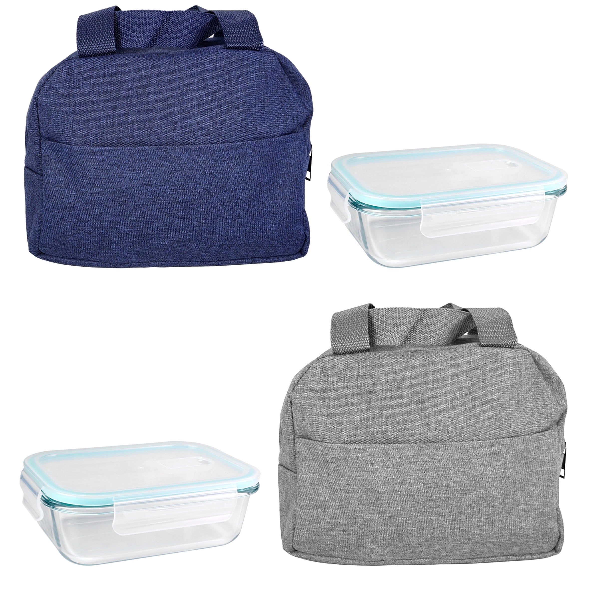 Handy Heathered Glass Lunch Set 7
