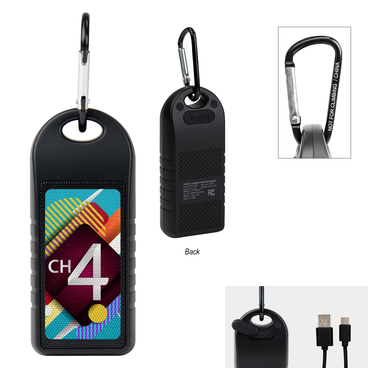 Outdoor Carabiner Speaker