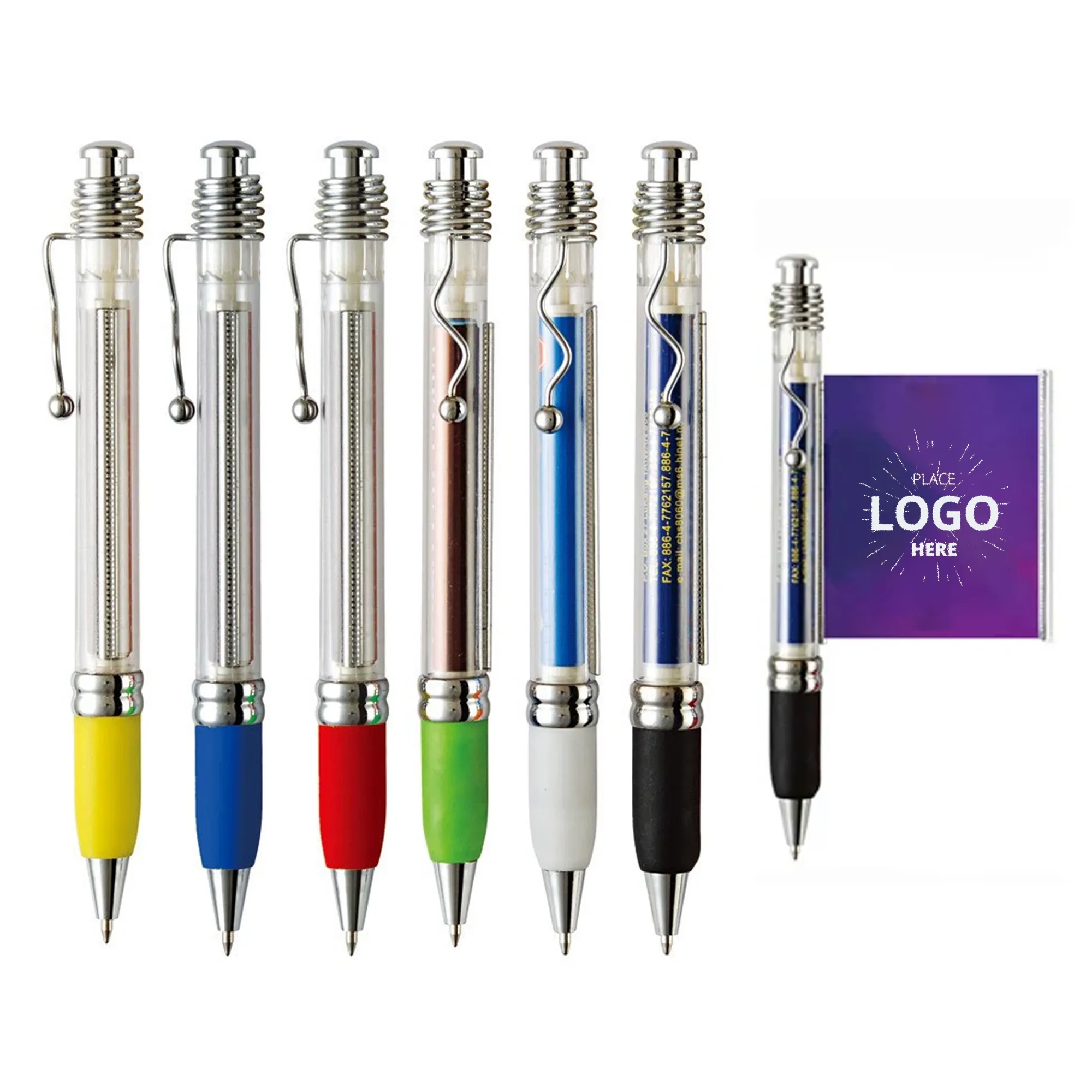 Pullout Banner Ballpoint Pen with Paper Scroll Inside 2