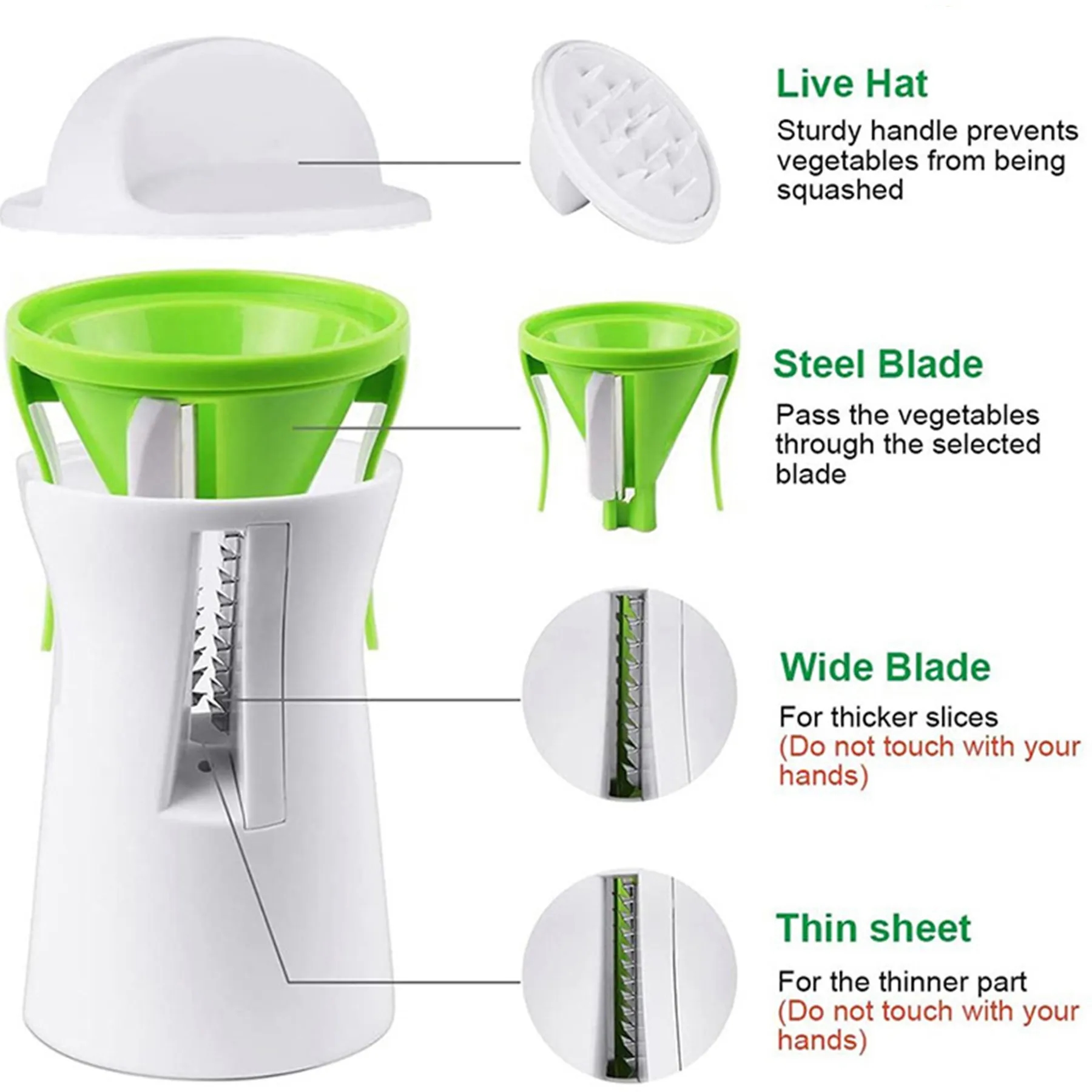 Spiral Funnel Julienne Cutter 4